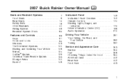 2007 Buick Rainier Owner's Manual