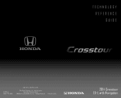 2014 Honda Crosstour 2014 Crosstour Technology Reference Guide (EX-L w/ Navi)