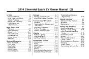 2014 Chevrolet Spark EV Owner Manual