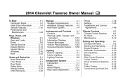 2014 Chevrolet Traverse Owner Manual