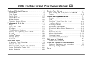 2006 Pontiac Grand Prix Owner's Manual