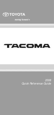 2008 Toyota Tacoma Owners Manual