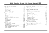 2005 Pontiac Grand Prix Owner's Manual