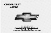 1997 Chevrolet Astro Owner's Manual