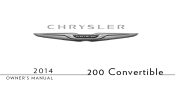 2014 Chrysler 200 Owner Manual Convertible