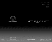 2014 Honda Civic 2014 Civic Coupe Technology Reference Guide (LX)