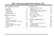 2007 Chevrolet Impala Owner's Manual