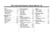 2013 Chevrolet Equinox Owner Manual