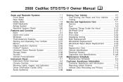 2008 Cadillac STS-V Owner's Manual
