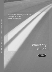 2006 Ford Five Hundred Warranty Guide 5th Printing