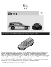 2005 Volvo V70 Owner's Manual