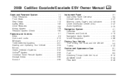 2009 Cadillac Escalade Owner's Manual