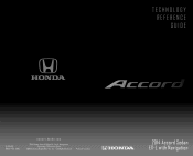 2014 Honda Accord 2014 Accord Sedan Technology Reference Guide (EX-L w/ Navi)