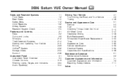 2006 Saturn VUE Owner's Manual