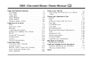 2005 Chevrolet Blazer Owner's Manual