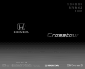 2014 Honda Crosstour 2014 Crosstour Technology Reference Guide (EX)