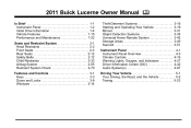 2011 Buick Lucern Owner's Manual