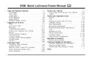 2008 Buick LaCrosse Owner's Manual