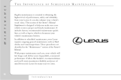 2003 Lexus ES 300 Maintenance Schedule 3