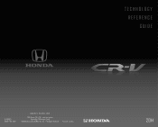 2014 Honda CR-V 2014 CR-V Technology Reference Guide (EX-L w/ Navi)