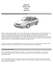 1999 Volvo V70 Owner's Manual