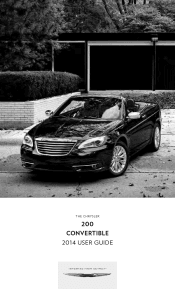 2014 Chrysler 200 User Guide Convertible