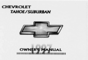 1997 Chevrolet Tahoe Owner's Manual