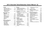 2013 Chevrolet Suburban 1500 Owner Manual