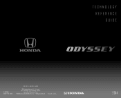 2014 Honda Odyssey 2014 Odyssey EX, EX-L, and EX-L with Rear Entertainment System Technology Reference Guide