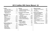 2013 Cadillac SRX Owner Manual