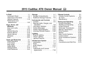 2013 Cadillac ATS Owner Manual