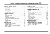 2005 Pontiac Grand Am Owner's Manual