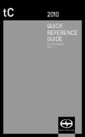2010 Scion tC Owner's Manual
