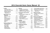 2014 Chevrolet Sonic Owner Manual