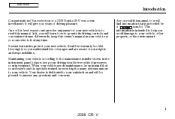 2008 Honda CR-V Owner's Manual