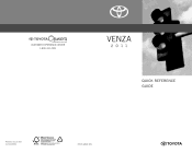 2011 Toyota Venza Owners Manual