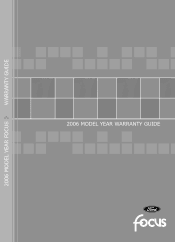 2006 Ford Focus Warranty Guide 1st Printing