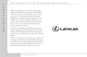 2003 Lexus SC 430 Maintenance Schedule 2