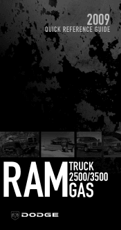 2009 Dodge Ram 3500 Pickup Quick Reference Guide