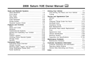 2008 Saturn VUE Owner's Manual