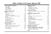 2005 Cadillac XLR Owner's Manual