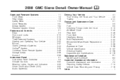 2008 GMC Sierra 1500 Pickup Owner's Manual