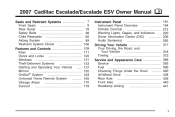 2007 Cadillac Escalade ESV Owner's Manual