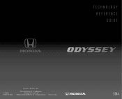 2014 Honda Odyssey 2014 Odyssey EX-L with Navigation Technology Reference Guide
