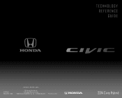 2014 Honda Civic 2014 Civic Hybrid Technology Reference Guide