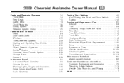 2008 Chevrolet Avalanche Owner's Manual