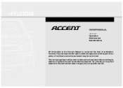 2010 Hyundai Accent Owner's Manual
