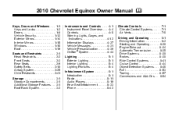 2010 Chevrolet Equinox Owner's Manual