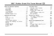 2007 Pontiac Grand Prix Owner's Manual
