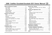 2008 Cadillac Escalade EXT Owner's Manual
